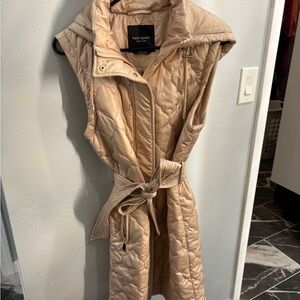 Kate Spade Tan Quilted Puffer Vest